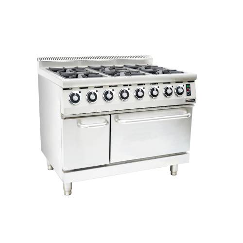 gas stove with electric oven anvil 6 burner